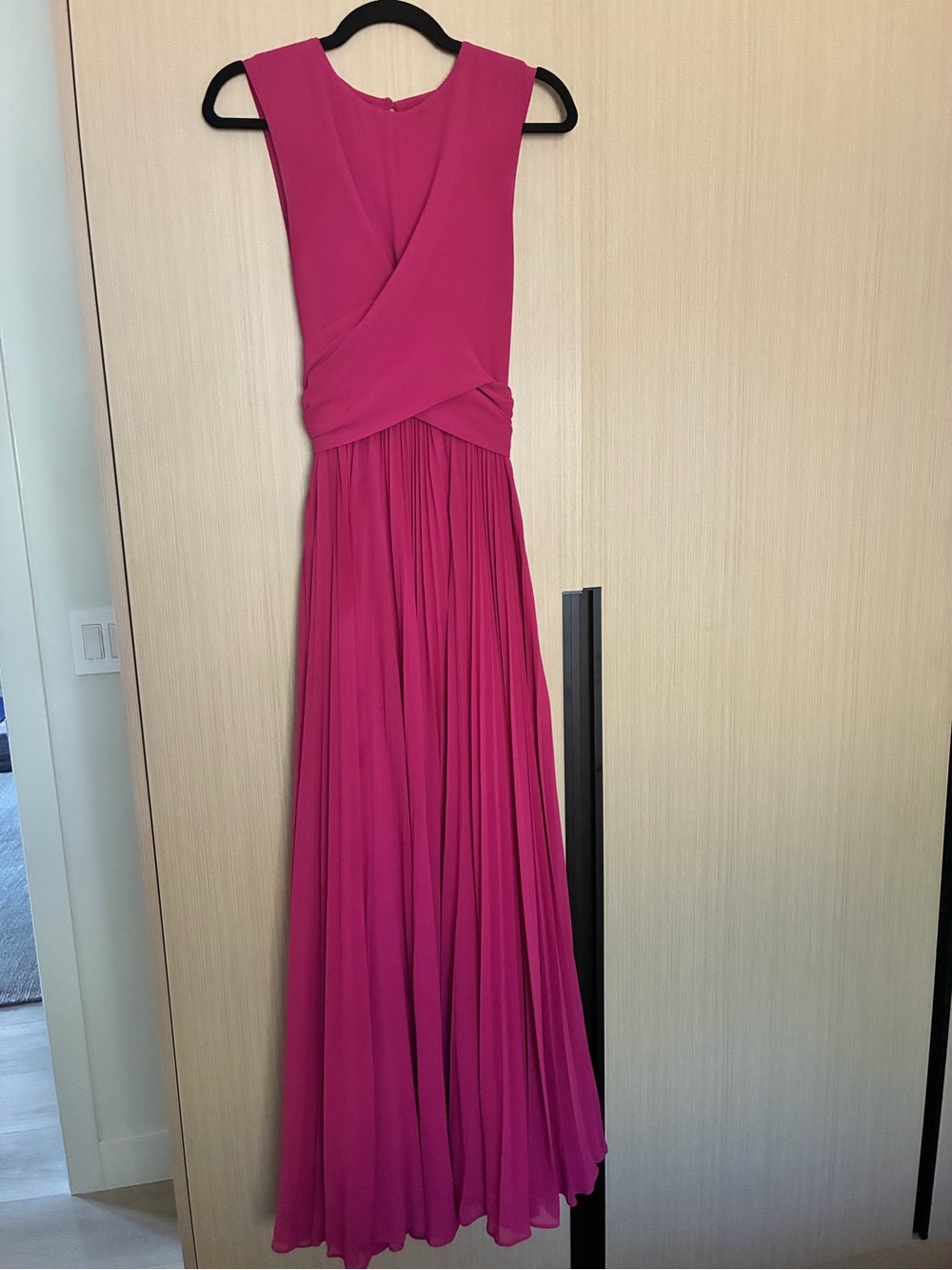 Fame and Partners Hot Pink Sleeveless Maxi Dress